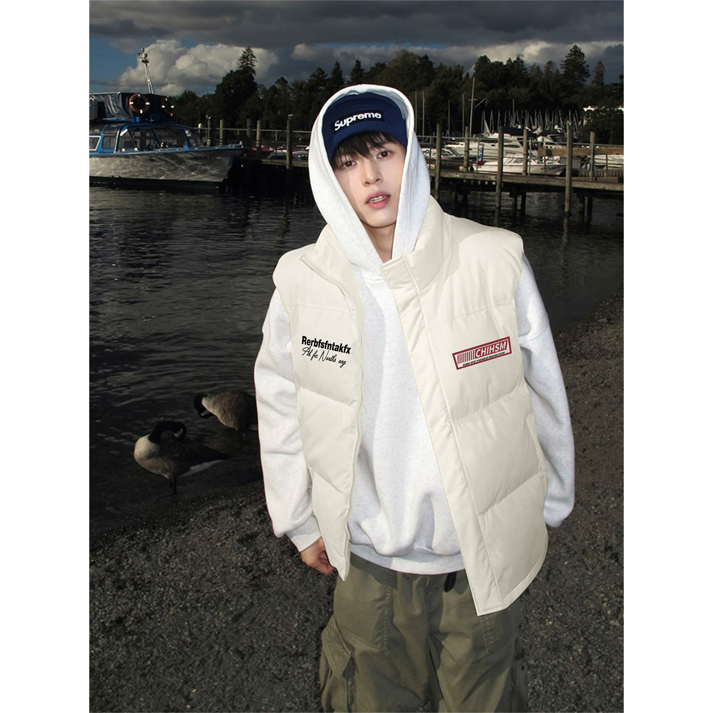 轻薄90白鸭绒羽绒马甲男女