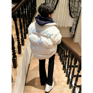 WASSUP美式高街90白鸭绒羽绒服男款冬季学生宽松加厚保暖个性外套