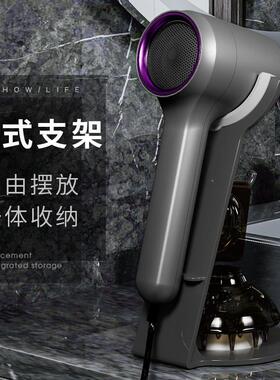 电吹风机立式支架理发店台面置物架懒人免打孔徕芬吹风筒收纳架