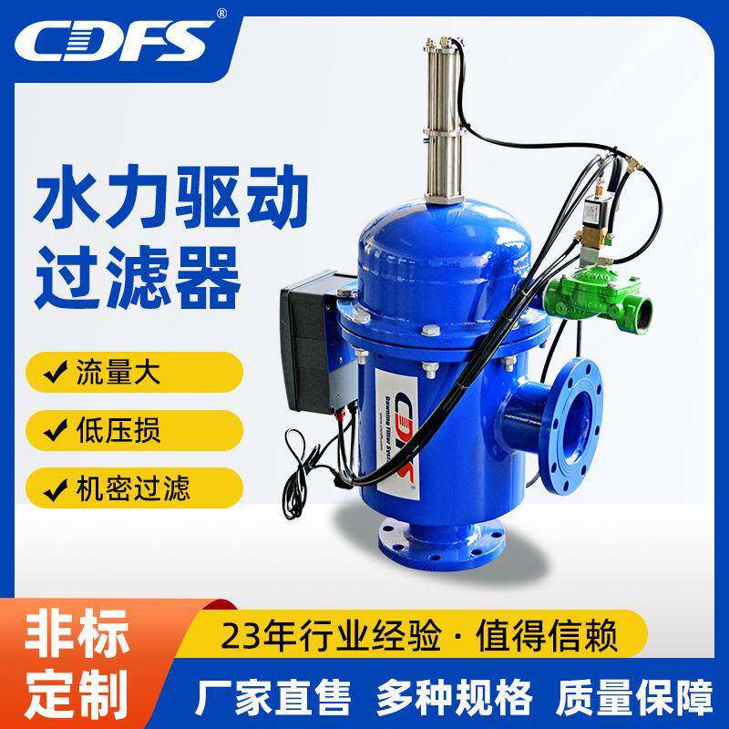 水力驱动自清洗过滤器全自动吮吸反冲洗网式水处理设备滤芯可清洗