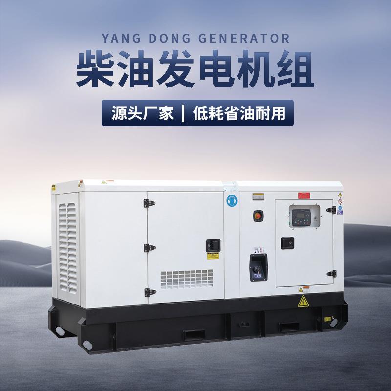 柴油发电机40KW小型低噪音50KVA静音发电机纯铜无刷电力工厂
