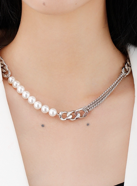 abyb charming项链女锁骨链不掉色钛钢星河轨迹小众设计感甜美