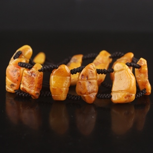 正宗天然福建寿山石田黄石竹节手串手链玉石文玩收藏精品礼品直销