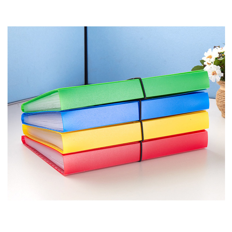 오르간 가방 B5 빌 가방 부가가치세 송장 홀더 가방 12 층 수직 플라스틱 상자 대용량 핸드백 바인더