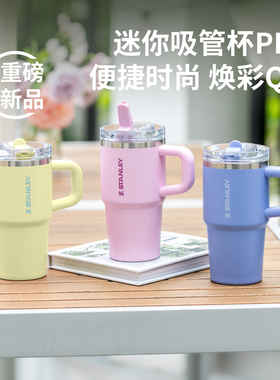 stanley迷你吸管杯Pro304不锈钢高颜值办公室车载便捷咖啡保温杯