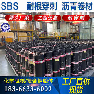 4mm弹性体sbs改性沥青复合铜胎耐根穿刺防水卷材纤维增强聚酯胎