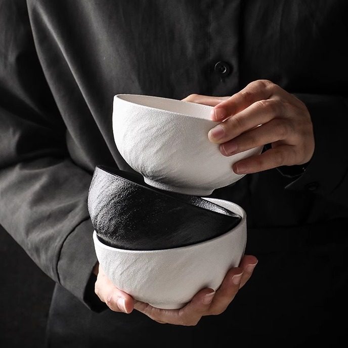 家用陶瓷饭碗釉下彩日式米饭碗简约风吃饭碗单个餐厅陶瓷碗商用,餐饮具,碗,淘宝优惠券,粉丝福利购,淘宝优惠卷