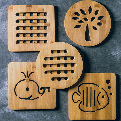 木质隔热垫餐垫防烫竹木家用