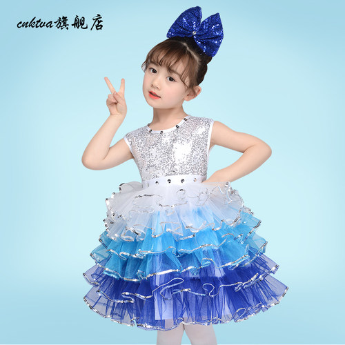 蓬蓬裙小学生儿童演出服