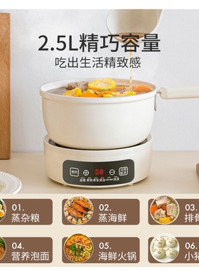 英国分体式电煮锅学生宿舍多功能锅小型电火锅家用分离式泡面小电