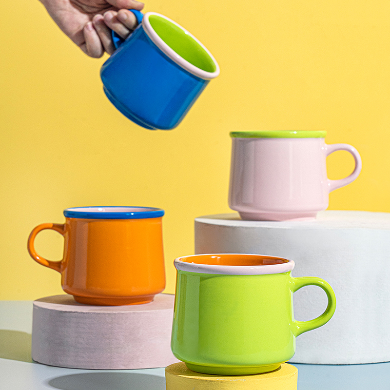 ezicok陶瓷牛奶杯耐高温