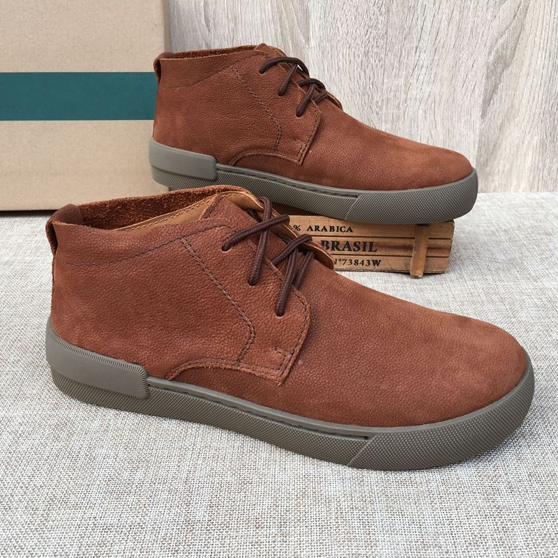 休闲高帮皮鞋越南产撤柜清仓