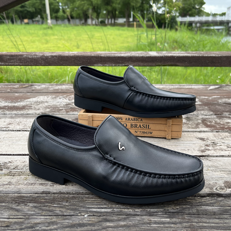 撤柜清仓男鞋头层羊皮鞋男士商务正装皮鞋软底轻便一脚蹬真皮鞋潮,流行男鞋,正装皮鞋,淘宝优惠券,粉丝福利购,淘宝优惠卷