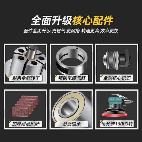 新款气动打磨机风动干磨机砂纸气磨机工业级高速磨光机汽车打包邮