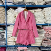 时尚 法式 简约短外套气质小香风两件套 新款 女装 套装 女2025年春秋季