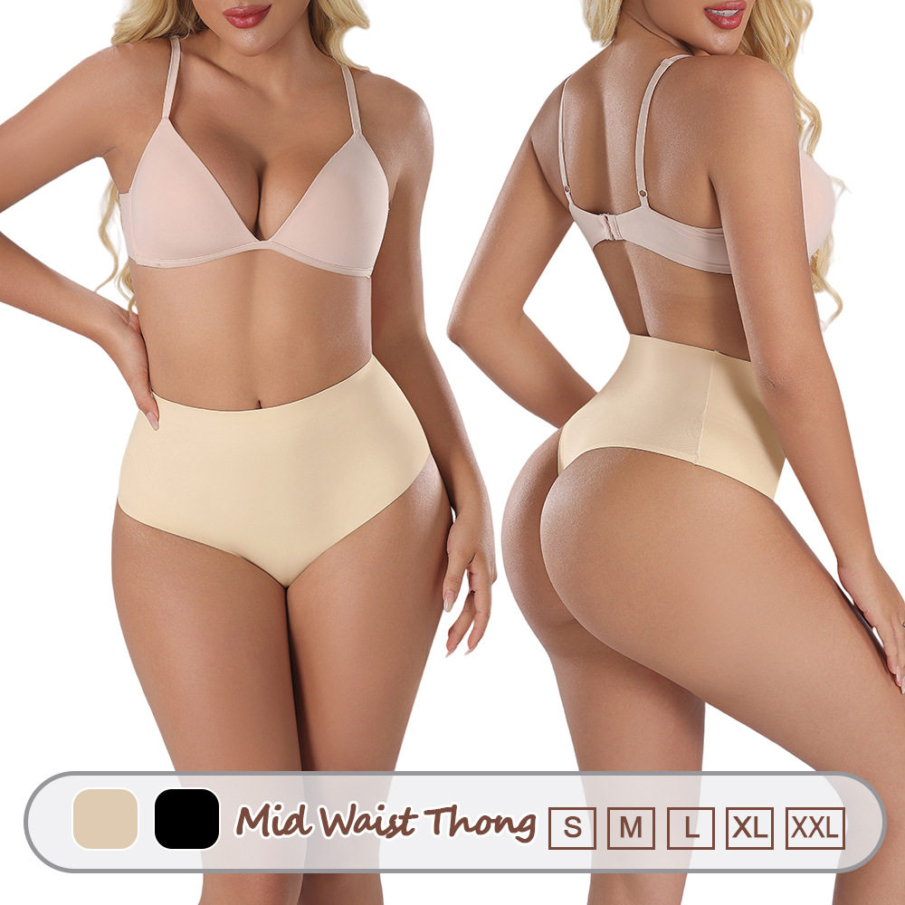 展润跨境3173双层无痕中腰收腹塑身丁字裤欧美版型收腰美体塑形女,女士内衣/男士内衣/家居服,塑身美体裤,淘宝优惠券,粉丝福利购,淘宝优惠卷