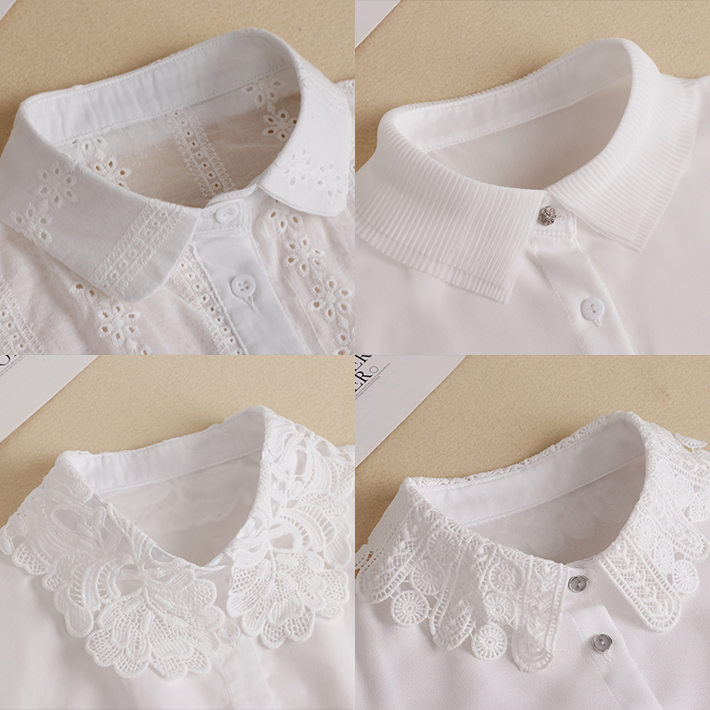 假领子女多功能白色黑色均码