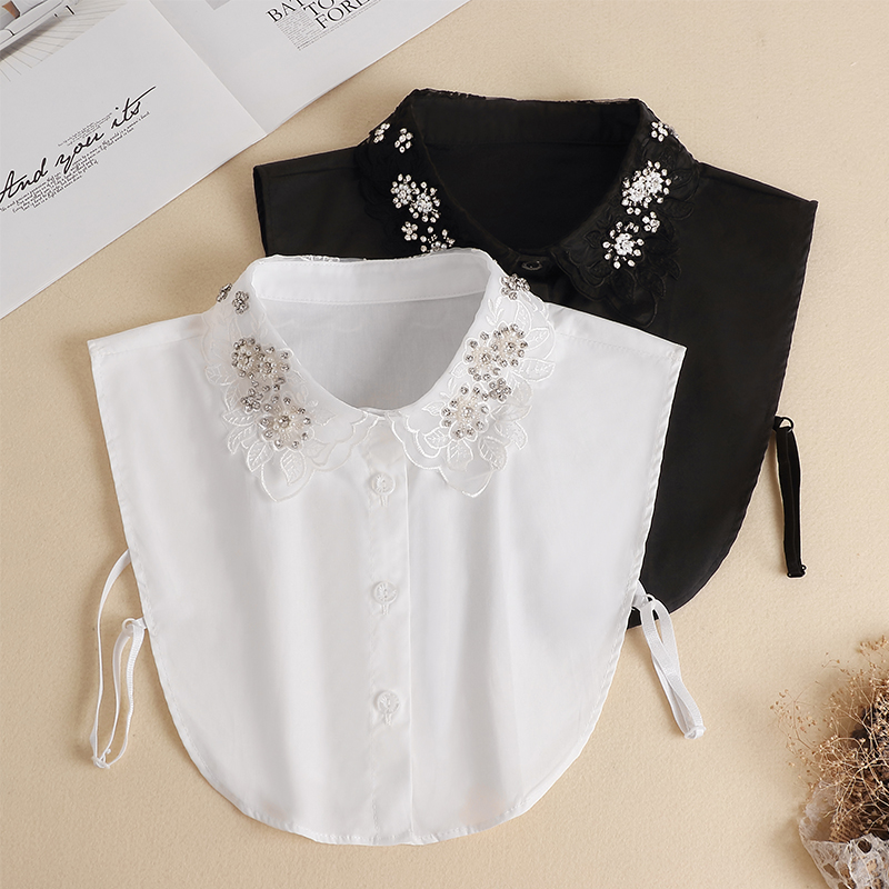 假领子女百搭假领多功能女士秋冬衬衣领子毛衣装饰假衣领蕾丝衣领