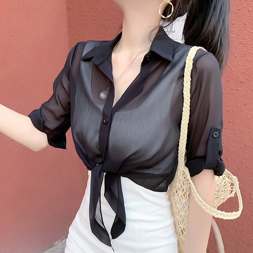 雪纺时尚空调衫开衫外套夏季配裙