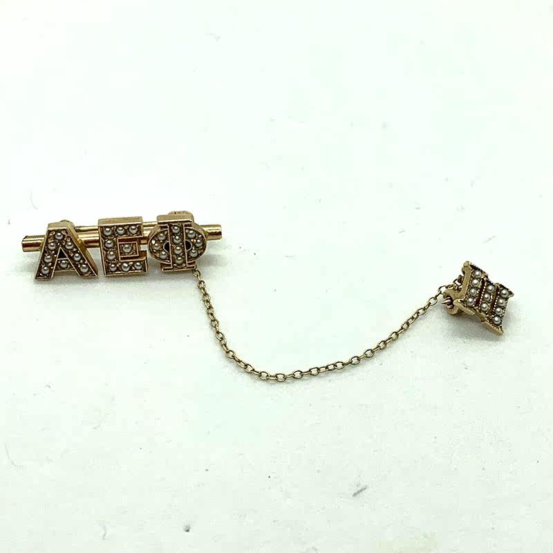 Fine and rare jewelry Antique 10k gold seed Pearl ALPHA EPSILON PHI MU Fraternity Fraternityin the Jewelry/Diamond/Jade/Gold , K gold jewelry, Pectoral category - from Buy2taobao.com to provide professional Taobao agent buy service