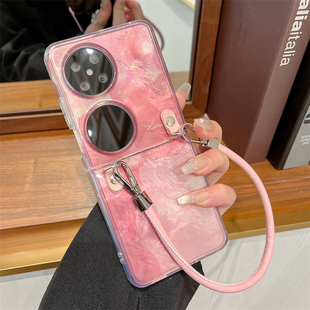 适用华为pocket2手机壳新款pockets折叠屏软胶防摔全包外壳p50pockets专用保护套简约晕染男女创意手提超薄壳