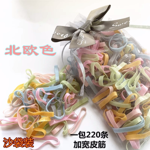 儿童扎头发皮筋不伤发可爱弹性好小女孩2023新款彩色发绳女童头绳