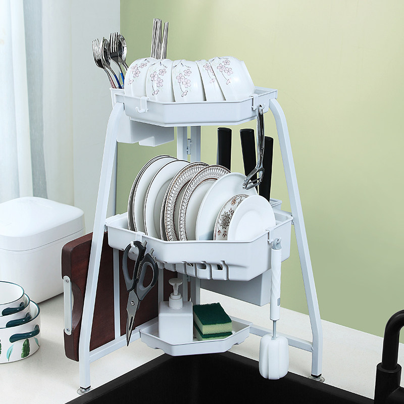厨房水槽放碗沥水收纳架碗碟碗盘架洗碗池晾碗筷子餐具三角置物架,厨房/烹饪用具,碗架,淘宝优惠券,粉丝福利购,淘宝优惠卷