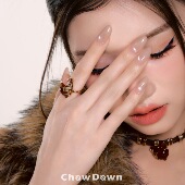 CHOWDOWN原创半面狐系列开口可调节戒指红色新年小众 明星同款