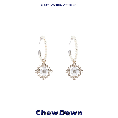 irises系列大C圈小香风耳环