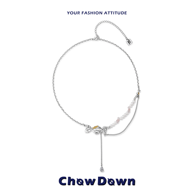 CHOWDOWN糖果效应碎石吊坠锁骨链