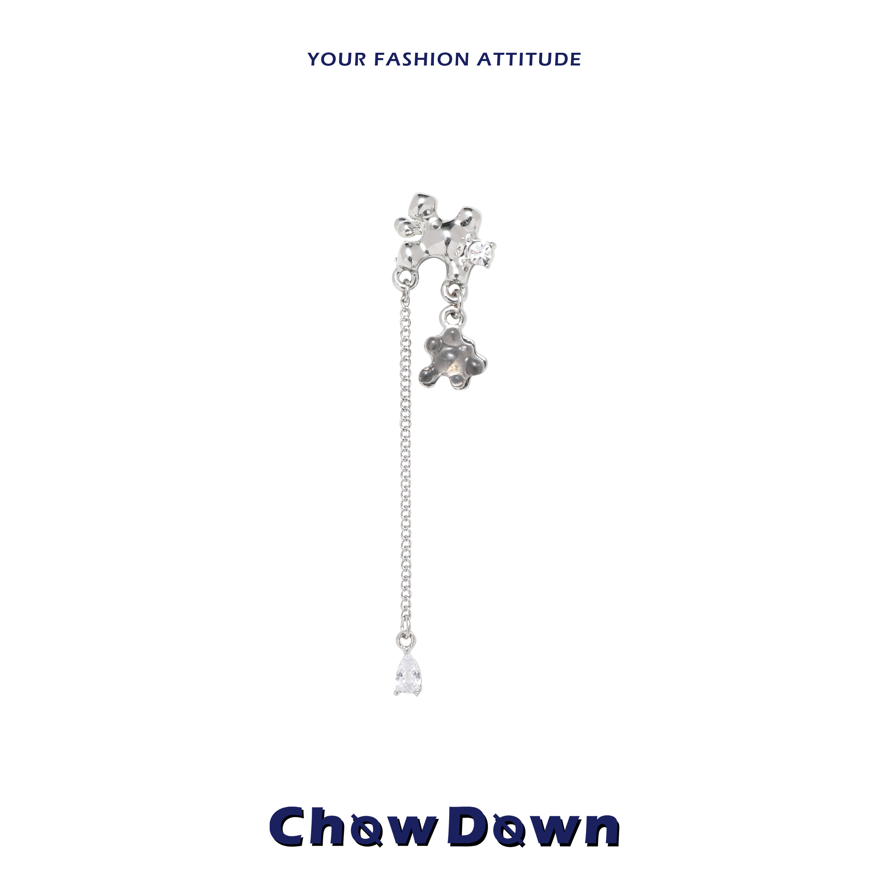 CHOWDOWN小众设计感流苏耳骨夹