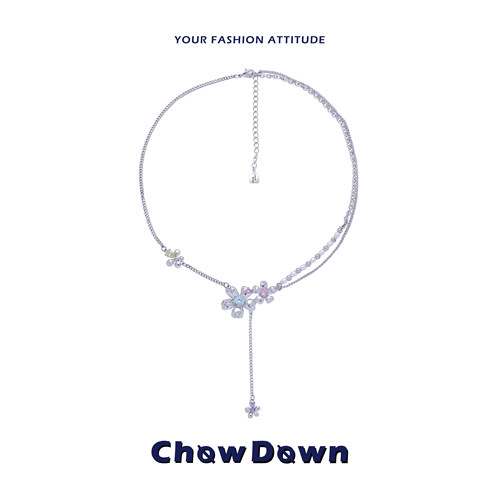 CHOWDOWN潮度原创设计花朵项链