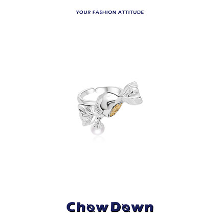 CHOWDOWN原创糖果效应系列小众甜酷开口可调节戒指手饰新款