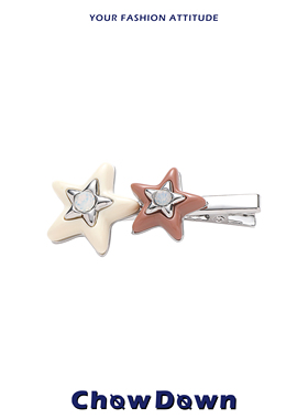 CHOWDOWN暖冬生巧发夹女款小众精致甜美可爱新款刘海碎发侧边夹