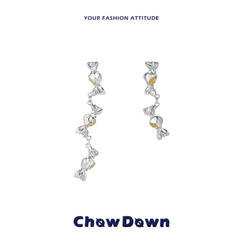 CHOWDOWN糖果效应不对称耳环