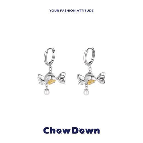 CHOWDOWN糖果效应珍珠吊坠耳环