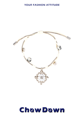 CHOWDOWN原创irises鸢尾系列手工蜡绳手链串珠编绳可抽拉手饰