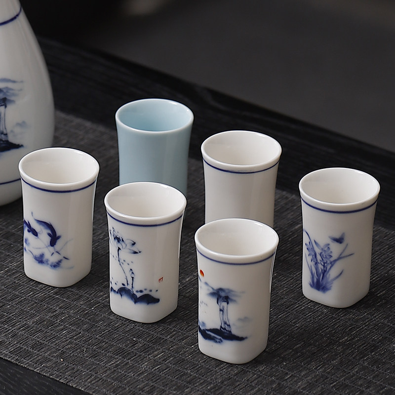 陶瓷古风果酒杯小酒盏