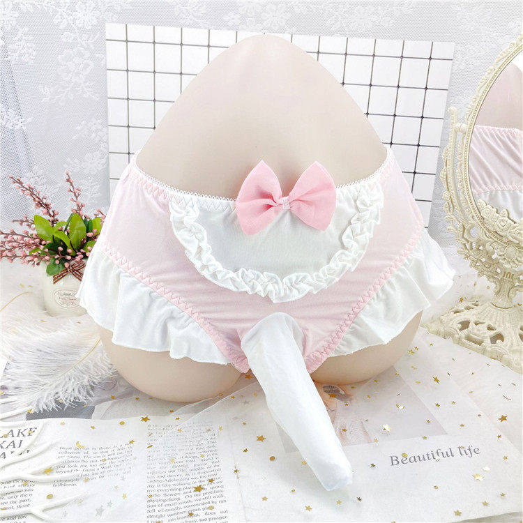 日系可爱蝴蝶结带jj套男士伪娘内裤性感提臀枪弹分离囊袋三角裤男,女士内衣/男士内衣/家居服,男三角内裤,淘宝优惠券,粉丝福利购,淘宝优惠卷