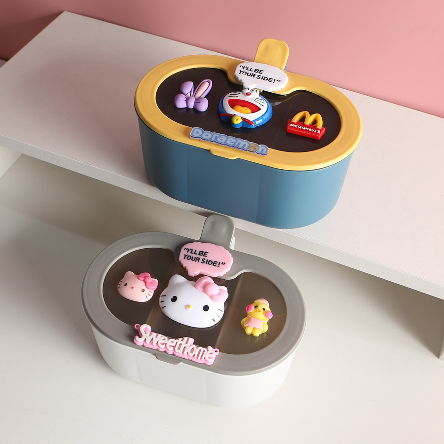 调料盒套装三格一体透明家用