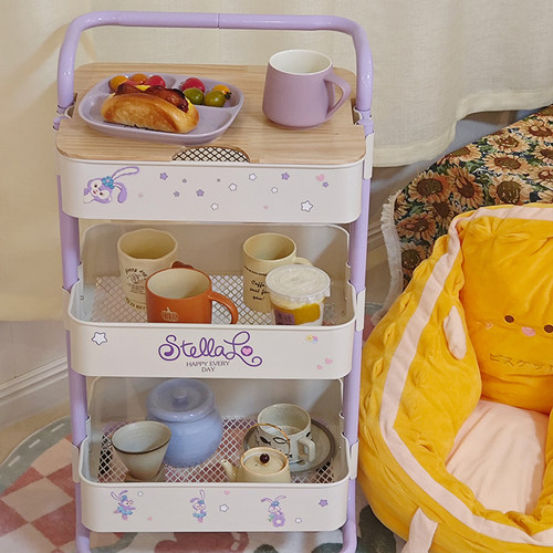 【破损包赔】小推车零食置物架