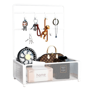 玄关钥匙收纳摆件进门入户门桌面收纳盒挂口罩入门门口鞋柜置物架