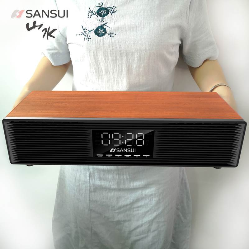 sansui/山水 p300山水p300无线蓝牙音箱大音量环绕电脑桌面木质复