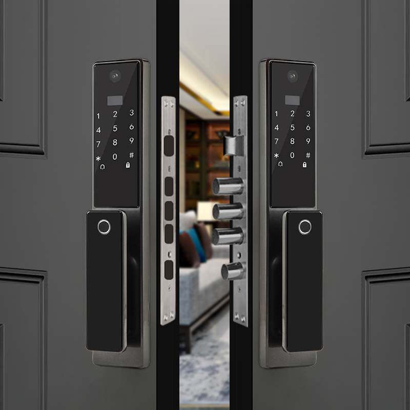 铁将军 全自动双开门指纹锁家用防盗门 人脸智能密码锁电子门锁