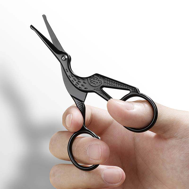 鼻毛剪刀男士圆头女用安全剃拔去胡子修剪不锈钢鼻孔清理器小剪刀