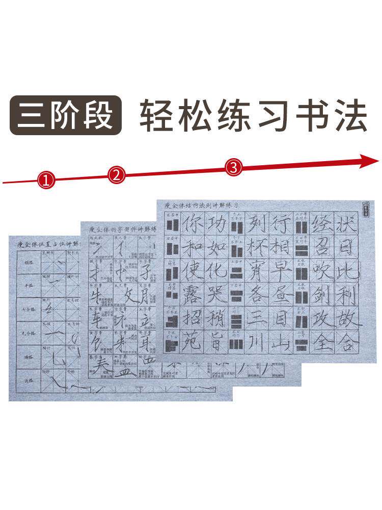 瘦金体水写布套装毛笔书法入门初学者清水练字专用水写速干瘦金字