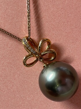 DIANA'S CHEST 戴安之爱 18k金珍珠挂坠