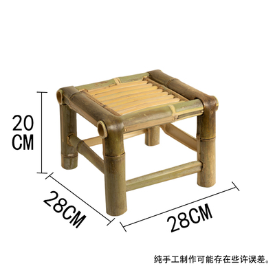 竹凳子竹椅子舞蹈凳手工竹椅小方凳复古竹凳竹编小竹凳老式椅家用