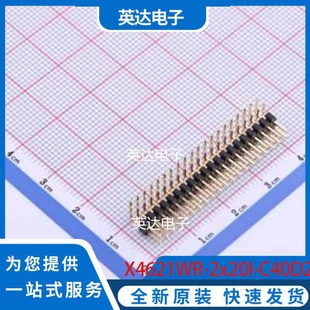 弯插 C40D28 P=2mm 原装 X4621WR 正品 2x20I