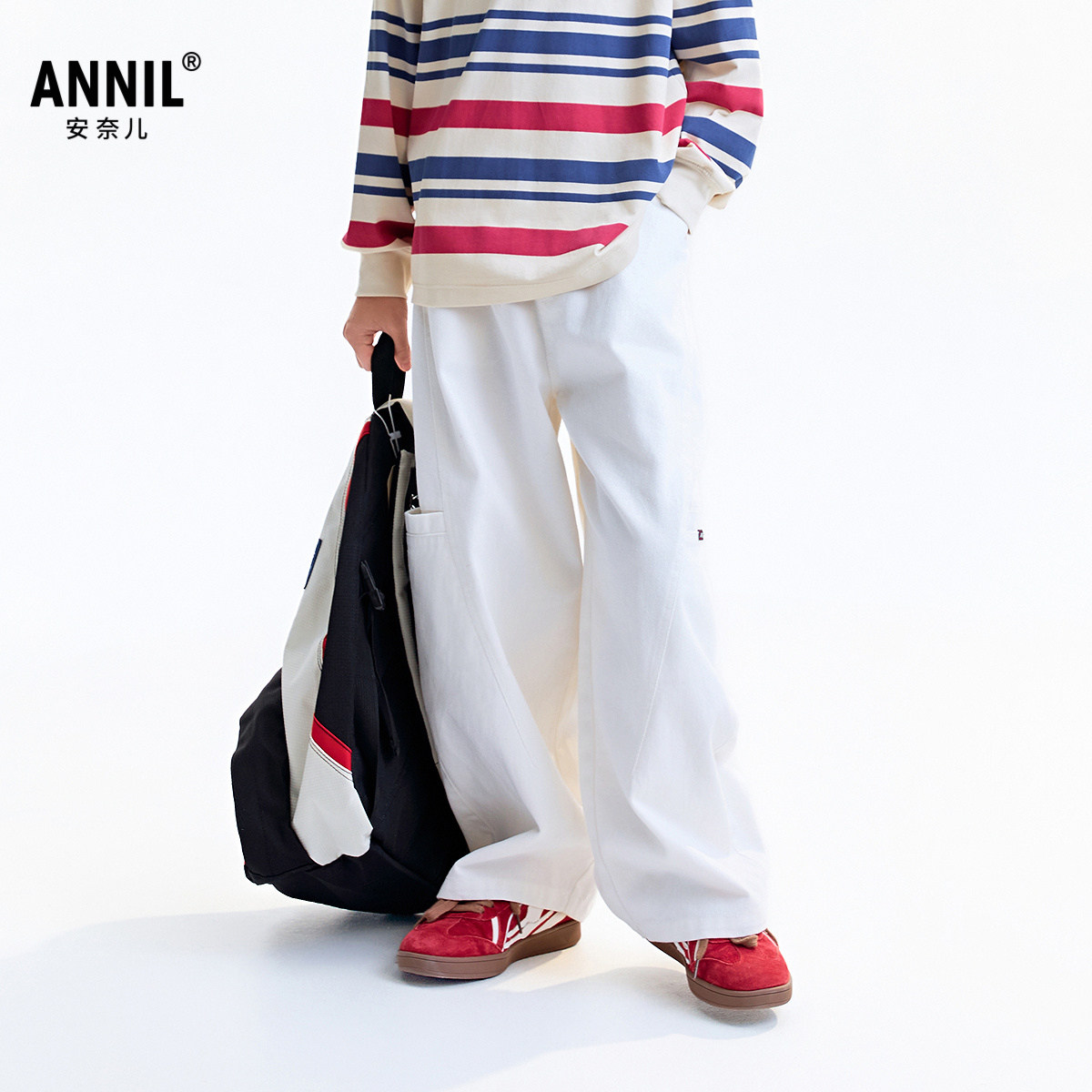 【商场同款】安奈儿童装女童裤子2025秋新款时尚休闲长裤AM536101